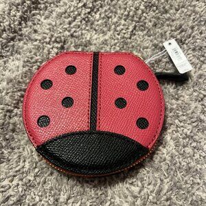 Coach Ladybug Coin Pouch